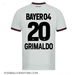 Bayer Leverkusen Alejandro Grimaldo #20 Replik Auswärtstrikot 2023-24 Kurzarm